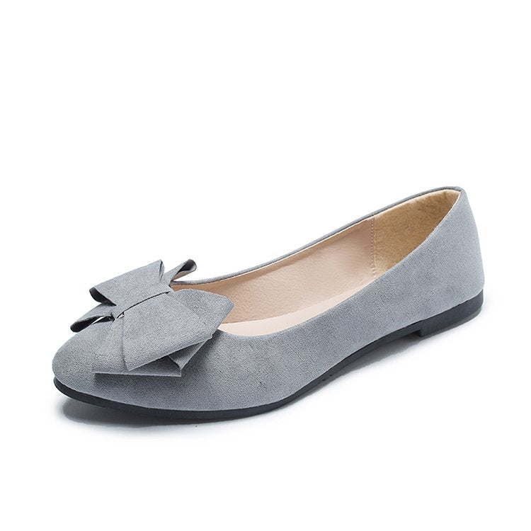 Damen Ballerinas mit dekorativer Schleifenapplikation und rutschfester Sohle W&W