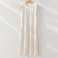 Damen Sleek Satin Maxikleid WW