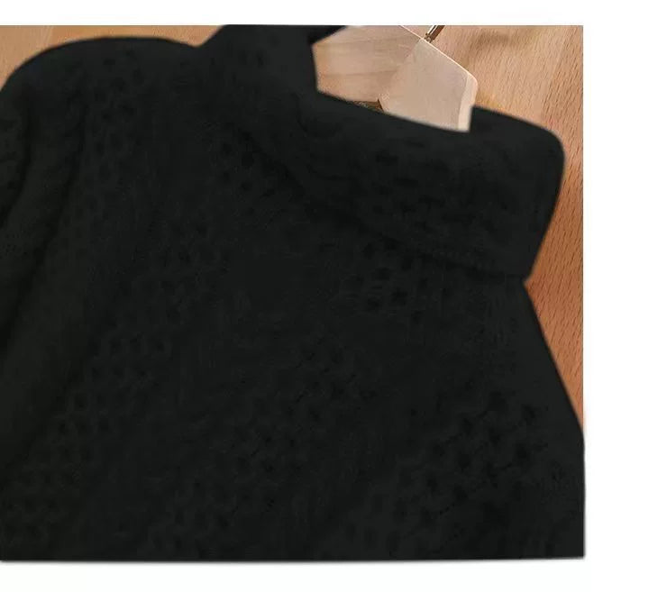 W&W Mode | Luxuriöser Kaschmir-Rollkragenpullover mit Karomuster