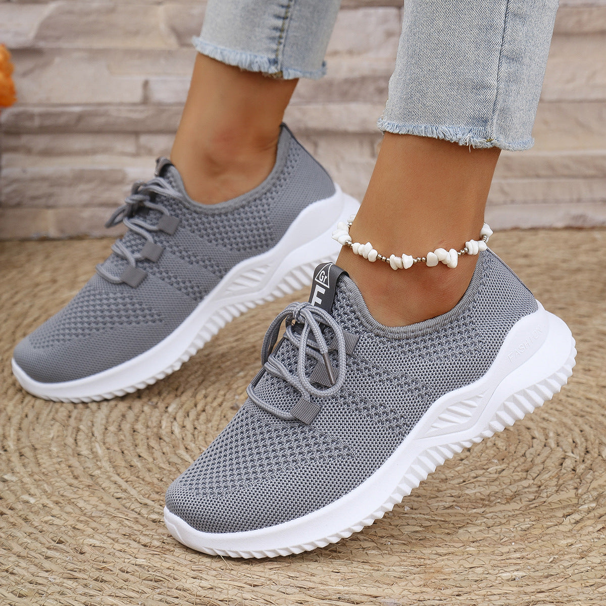 Damen atmungsaktive Sneaker in modischem Design WW