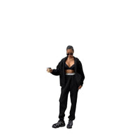 Damen Sportliches Set aus Kapuzenjacke und Jogginghose WW