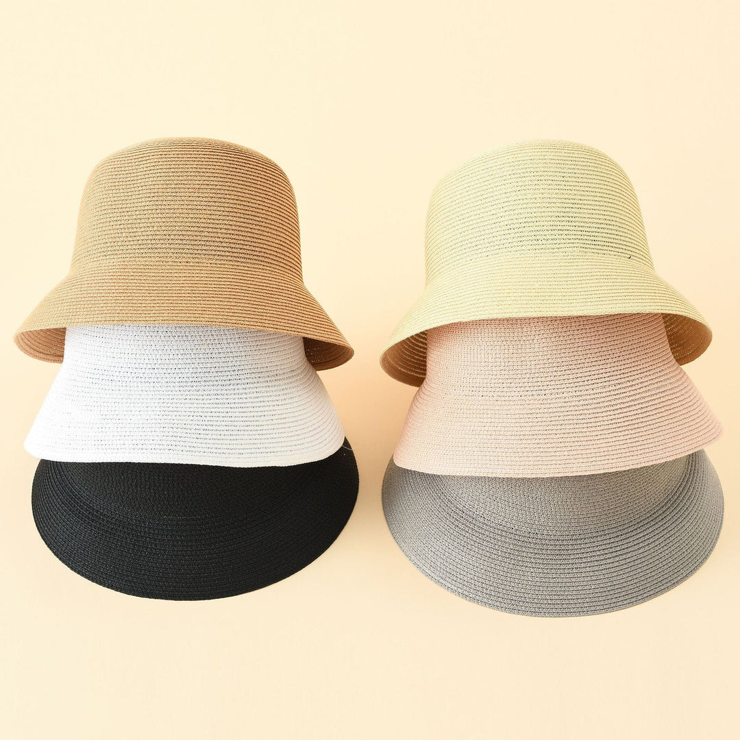 Damen Strohhut im eleganten Design mit breiter Krempe W&W Mode