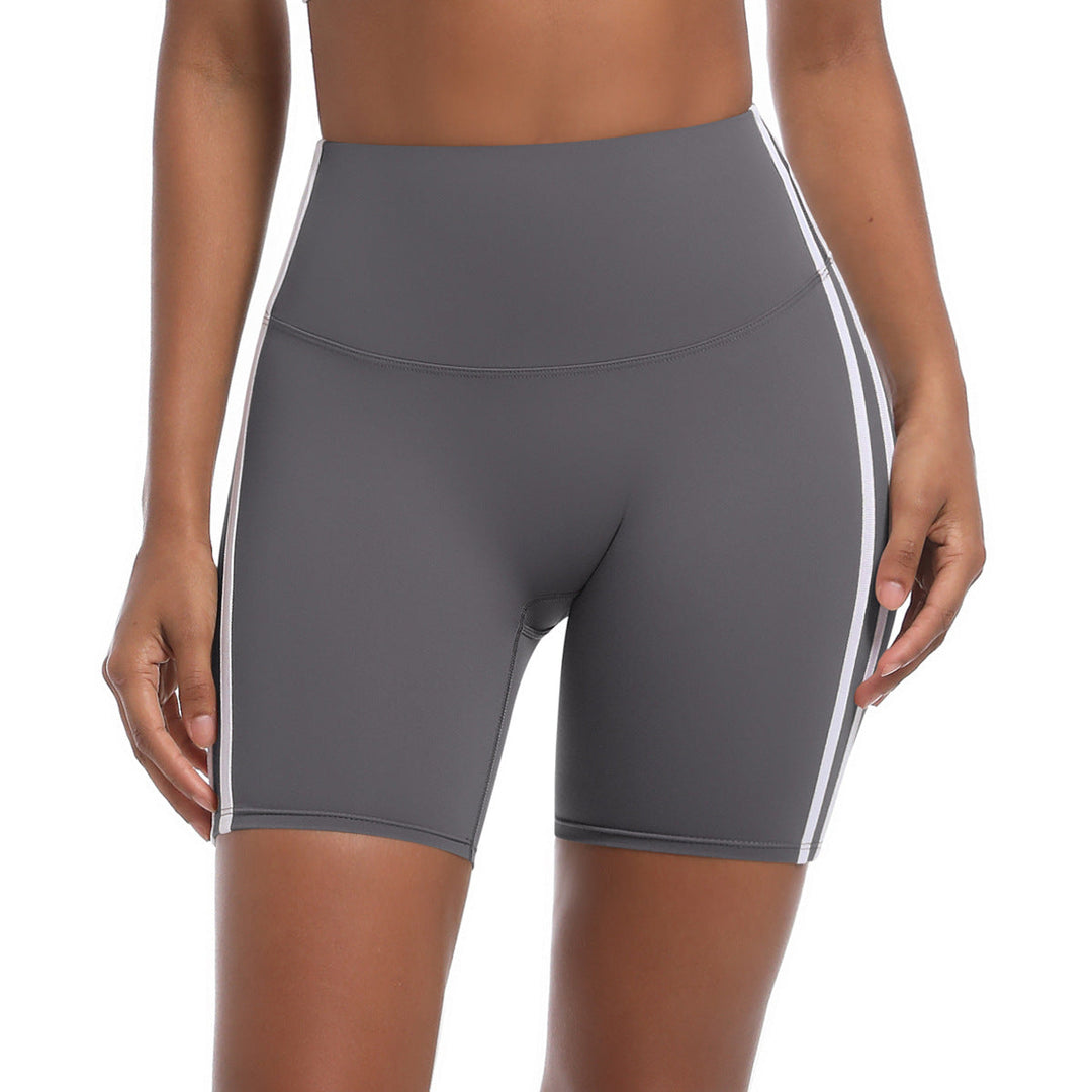 Damen Sportliche Shorts mit hohem Bund und strategischen Einsätzen für aktiven Komfort W&W Mode