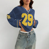 Damen Sportliches Oversized Netzoberteil mit tiefem Rückenausschnitt WW