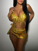 Damen Fringe Bikini W&W
