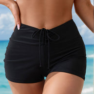 Damen Sportliche Badeshorts mit verstellbarem Bund und figurformendem Schnitt WW