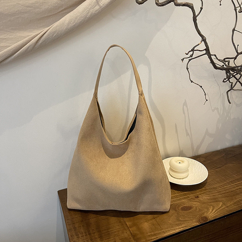 Damen Soft Suede Hobo Tasche WW