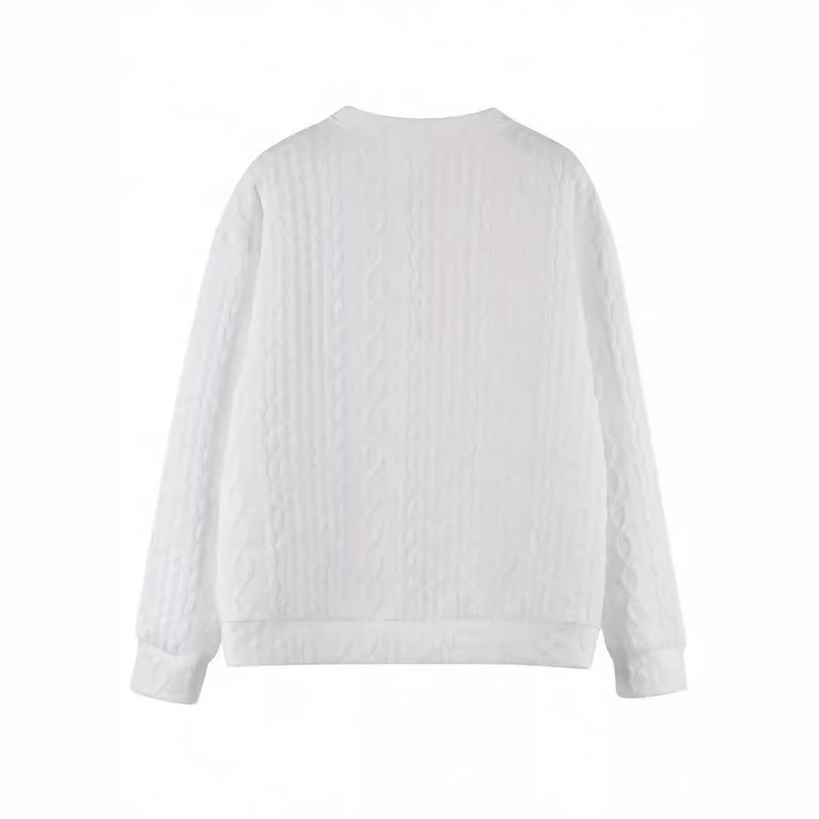 Damen Statement-Strickpullover mit strukturiertem Design WW