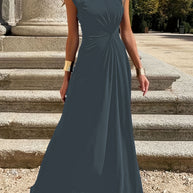 Damen Elegantes Abendkleid mit schickem Faltenwurf und figurbetontem Schnitt WW