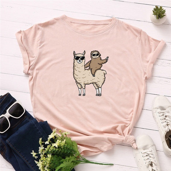 Femme Fun Tier Grafik T-Shirt WW
