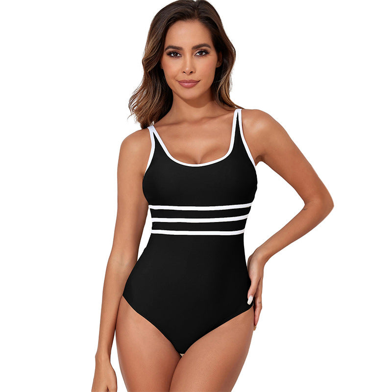 Damen eleganter Badeanzug mit sportlichem Schnitt und herausragendem Tragekomfort WW