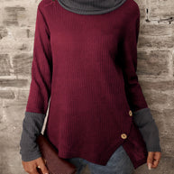 Damen Pullover mit modischem Kragen WW