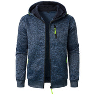 WW | Herren Gemusterte Zip Kapuzenpulli