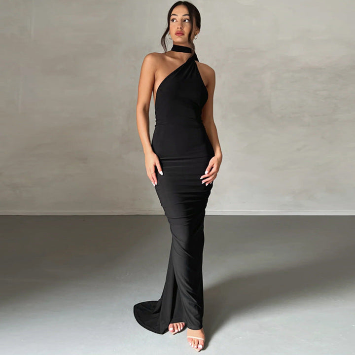 W&W Mode | Sexy Rückenfrei Slim Fit Ärmellos Elegante Abendkleid