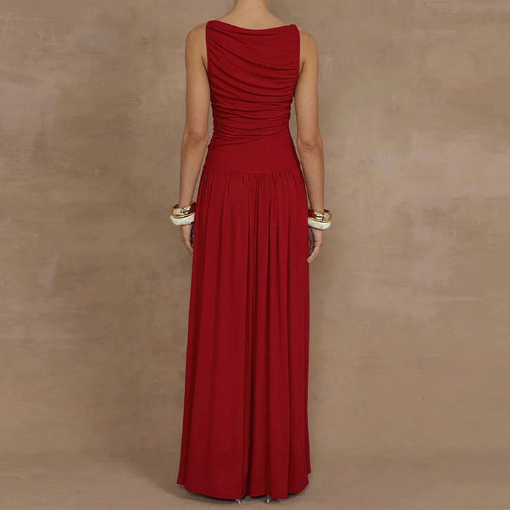 Damen Maxikleid mit raffiniertem Drapierungseffekt W&W Mode
