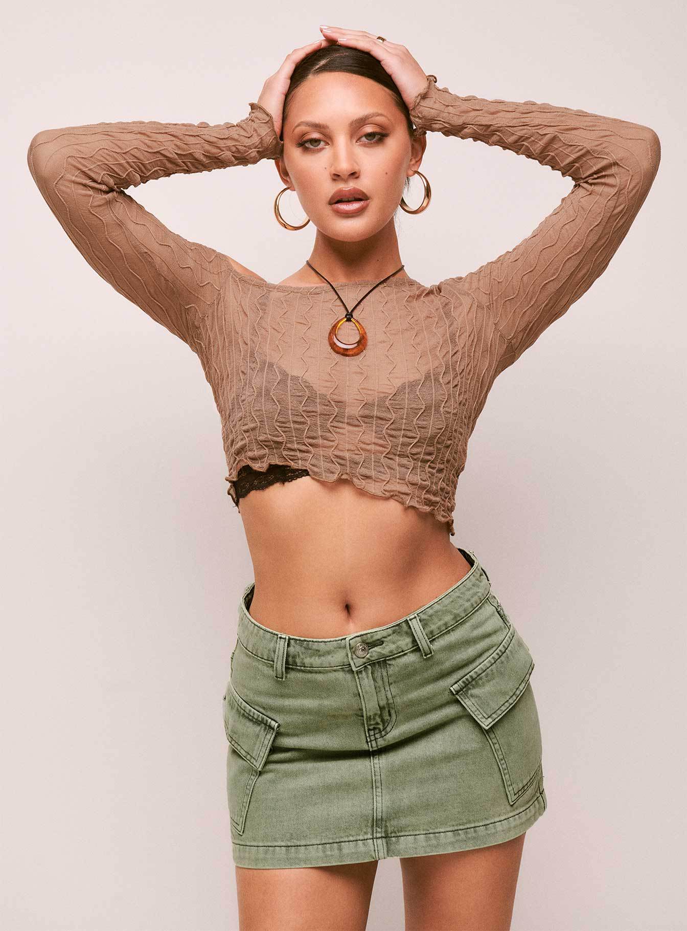 Damen Jeansrock mit praktischen Taschen und trendigem Schnitt WW