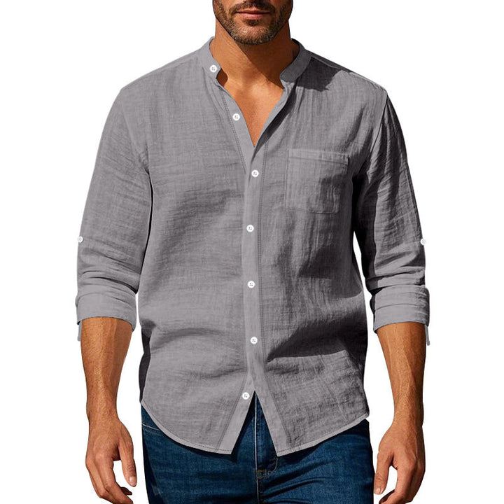 Herren leichtes Leinenhemd W&W Mode