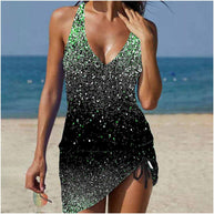 Damen Tankini mit verstellbarem Bund und funkelndem Glitzerdetail WW