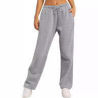 Damen Bequeme Freizeithose mit elastischem Bund und seitlichen Taschen WW
