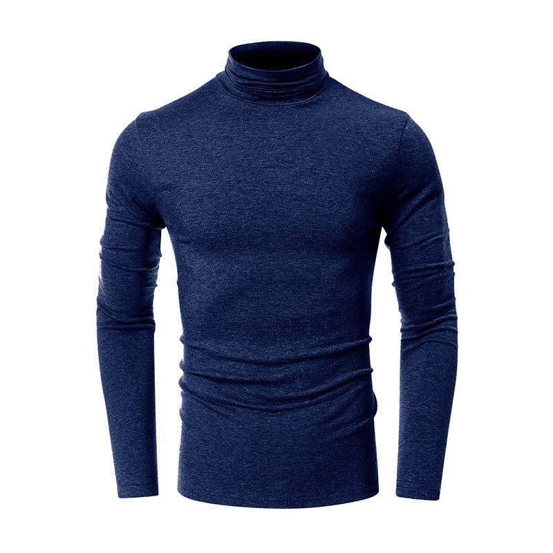 Herren Rollkragenpullover aus elastischem Baumwollmix WW