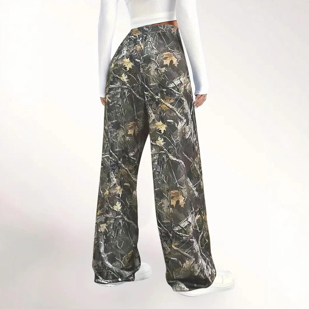 Damen Bequeme Cargohose im angesagten Camouflage-Design WW