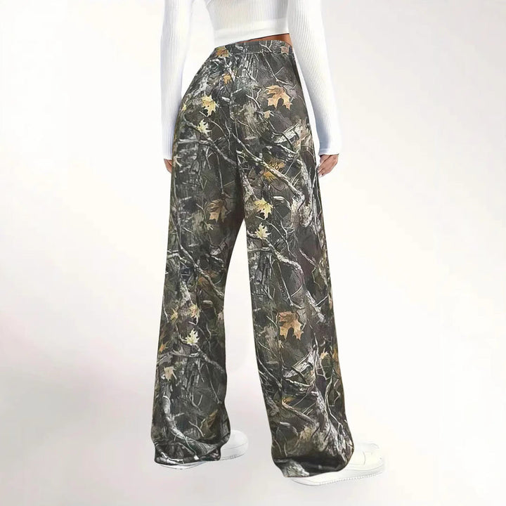 Damen Bequeme Cargohose im angesagten Camouflage-Design W&W Mode