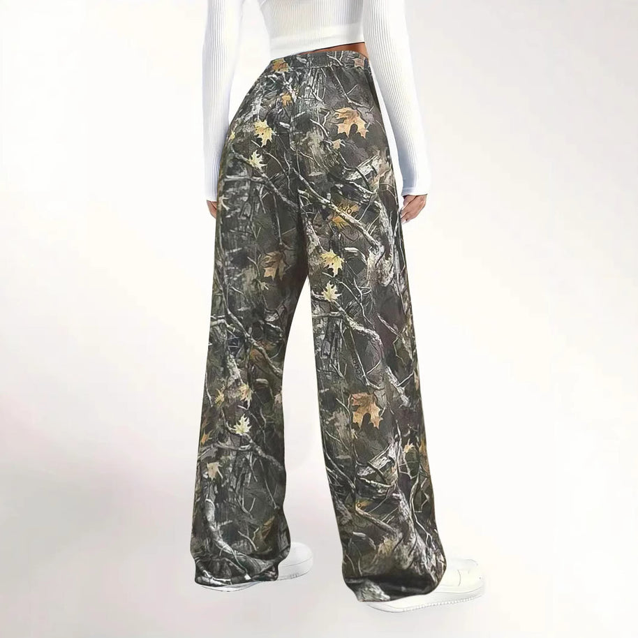 Damen Bequeme Cargohose im angesagten Camouflage-Design WW