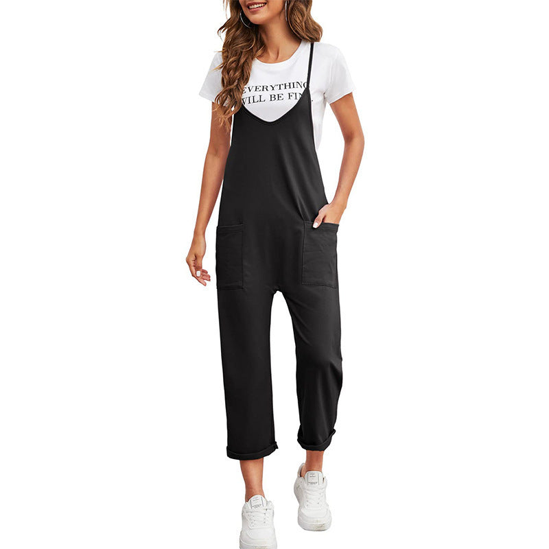 Damen entspannter Jumpsuit mit praktischen Taschen und lässigem Schnitt WW