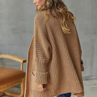 WW | Übergroßer Strickstrickjacke Für Komfortable Styles