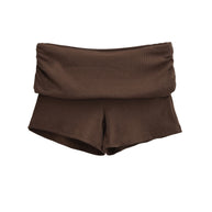 Damen Sportliche Jersey-Shorts mit breitem Bündchen WW