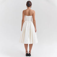 Damen Abendkleid mit strapless Design und voluminösem Rock WW