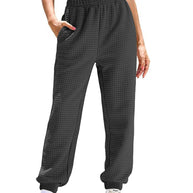 Damen lockere Waffelstruktur Jogginghose WW