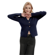 Damen Strickjacke mit eleganten Knopfdetails WW