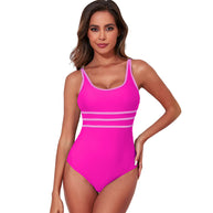 Damen eleganter Badeanzug mit sportlichem Schnitt und herausragendem Tragekomfort WW