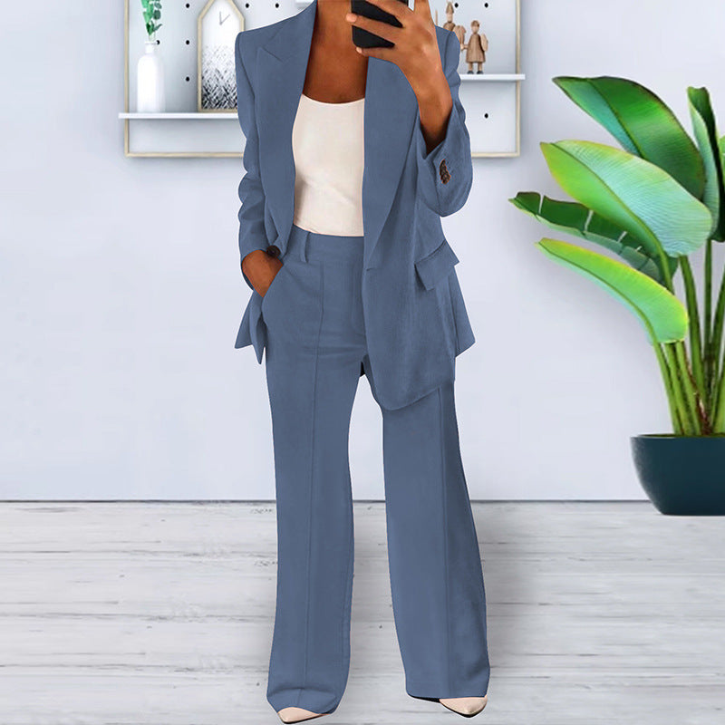 WW | Revers Slim Fit Cardigan Elegantes Anzug Set