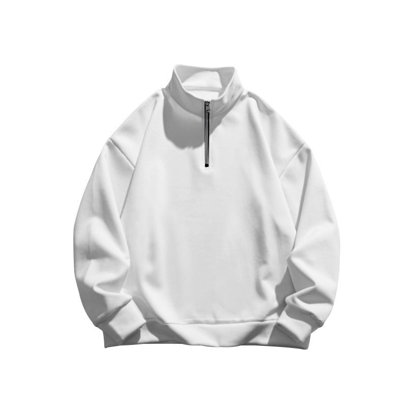 Herren hochfrequente Sweatshirt Jacke mit Stehkragen und Reißverschluss WW