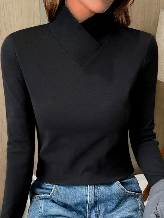 WW | Elegante Bluse mit Stehkragen