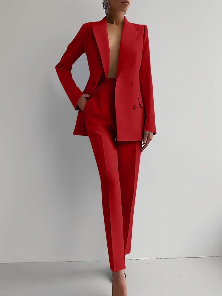 WW | Elegante Blazer Und Hosen Satz