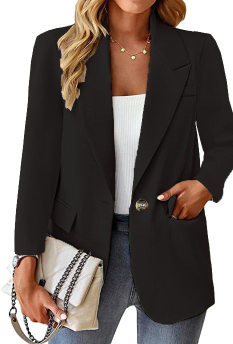 Damen eleganter Blazer mit modernem Schnitt und Taschen WW