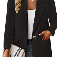Damen eleganter Blazer mit modernem Schnitt und Taschen WW