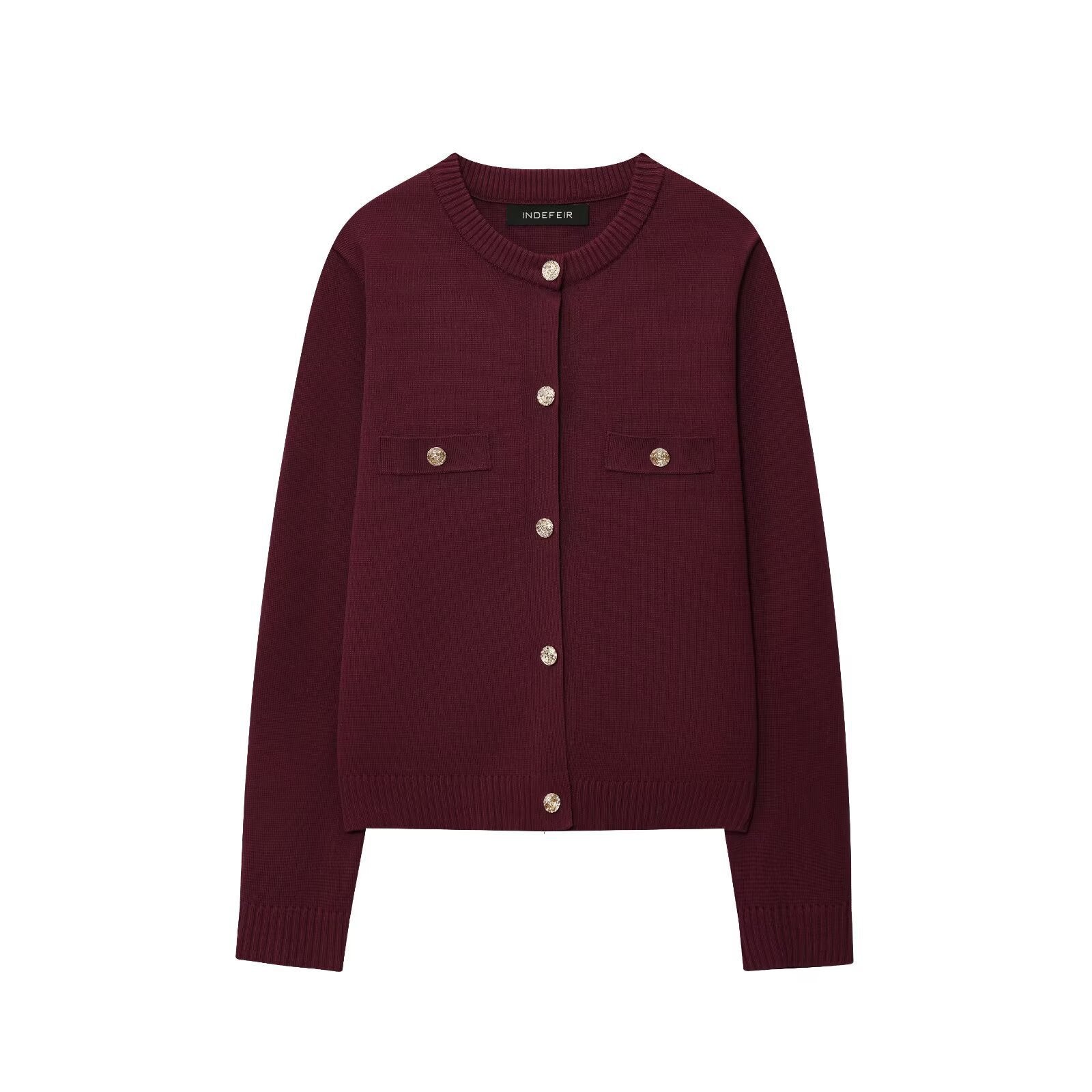 Damen Strickjacke mit elegantem Knopfdesign und praktischen Taschen WW