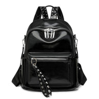 WW | Rucksack - Silber - Hochwertiges Leder mit Polyester-Futter