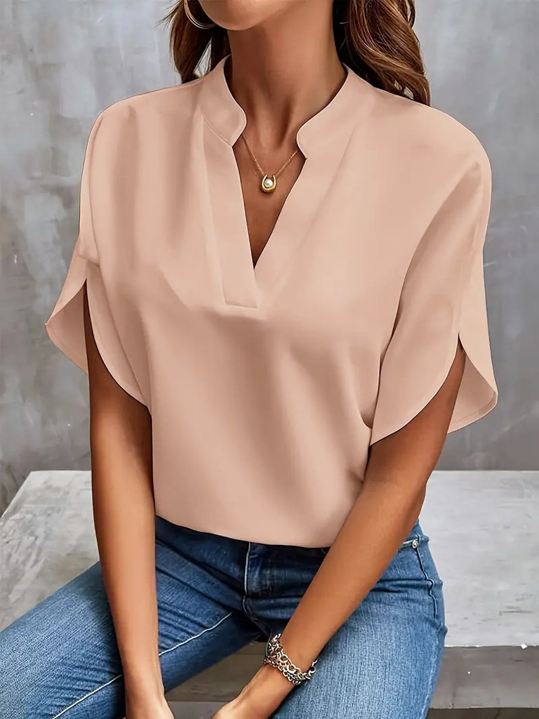 Damen Blusenshirt mit lässigem Schnitt und eleganten Details WW
