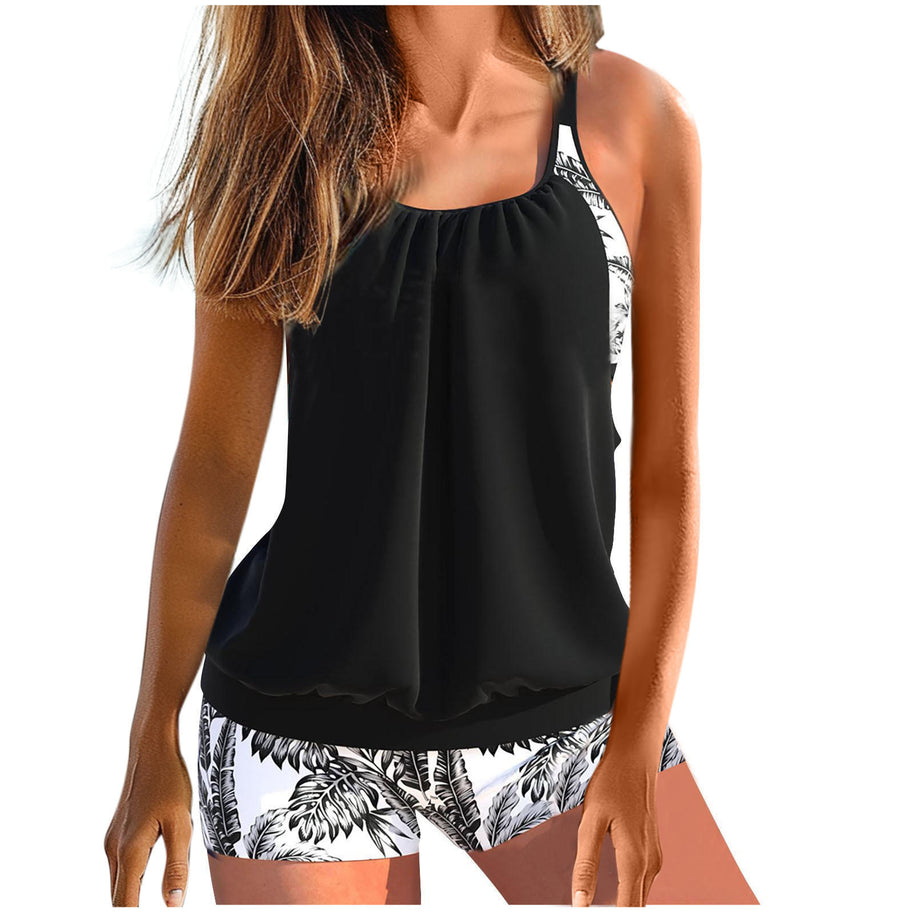 WW | Damen Tankini Set mit floralen Shorts und angenehmen Trägern