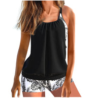 WW | Damen Tankini Set mit floralen Shorts und angenehmen Trägern