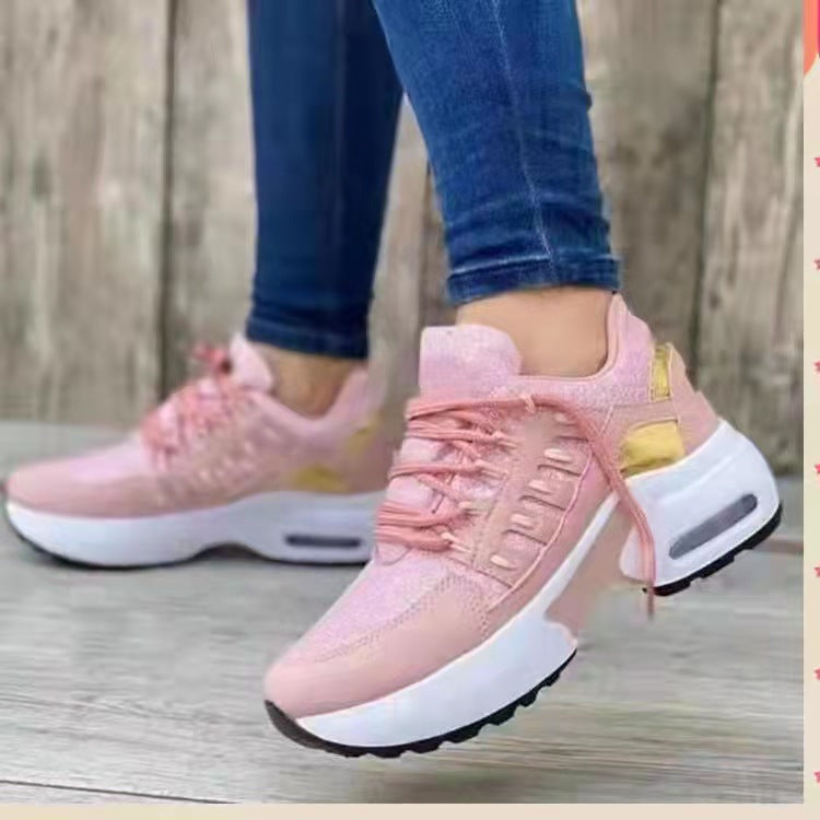 Damen Atmungsaktive Sneakers mit trendigem Design und stoßdämpfender Sohle WW