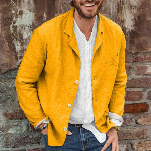 W&W Mode | Jacke Aus Baumwolle und Leinen