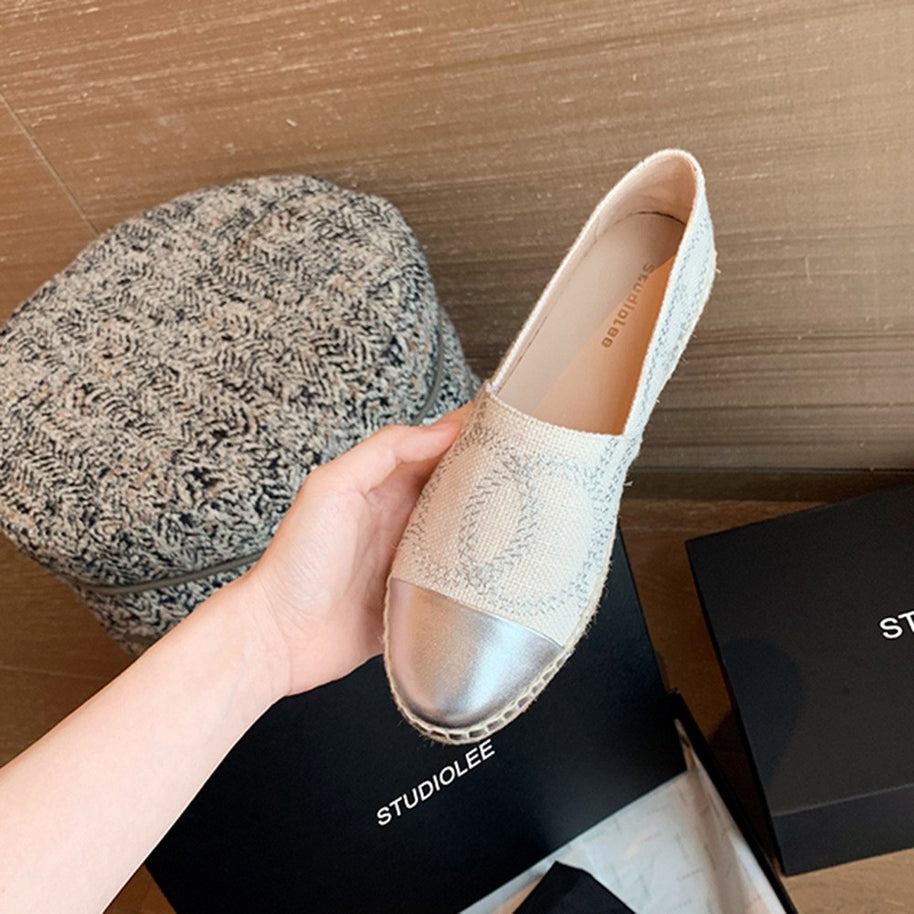 Damen Stylische Espadrille Slip-On Schuhe WW