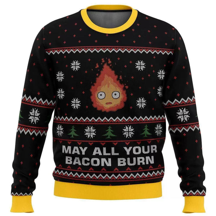 W&W Mode | Lustiger Dino Weihnachtspullover - Damen