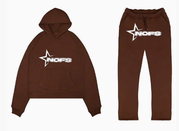 WW | Trendy Unisex Trainingsanzug Herren Und Damen Trainingsanzug Mit Kapuze Und Jogginghose
